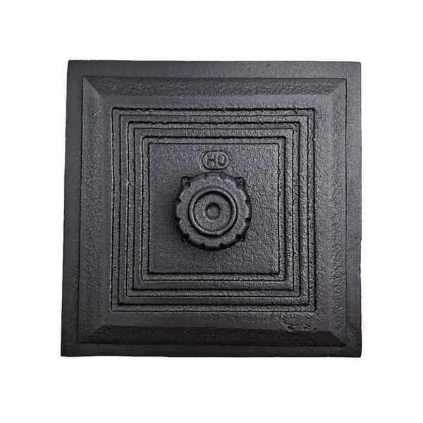 Innbee® Revisionstür 170x165 mm Backofentür Gusseisen Räucherei Ofentür Aschetür